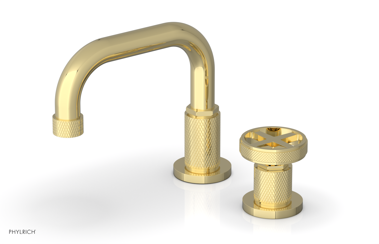 Phylrich Dustrie Low Spout Single Handle Faucet with Cross Handle