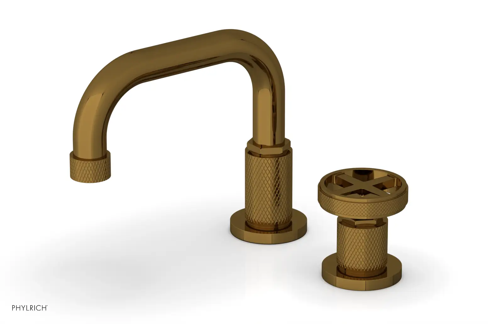 Phylrich Dustrie Low Spout Single Handle Faucet with Cross Handle by Phylrich