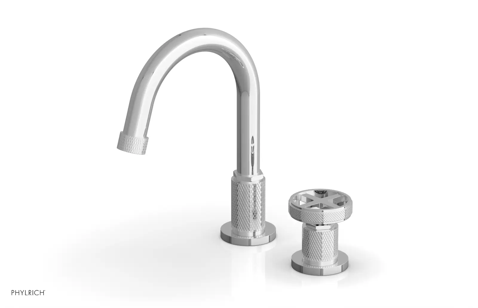 polished chrome bathroom faucet