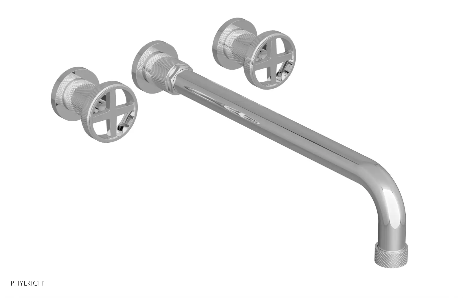 polished chrome bathroom faucet