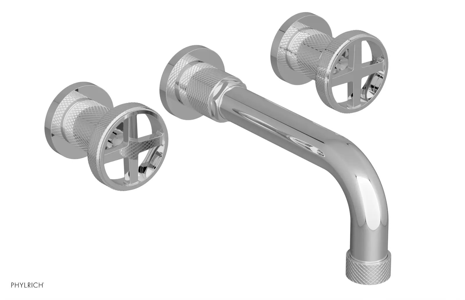 polished chrome bathroom faucet