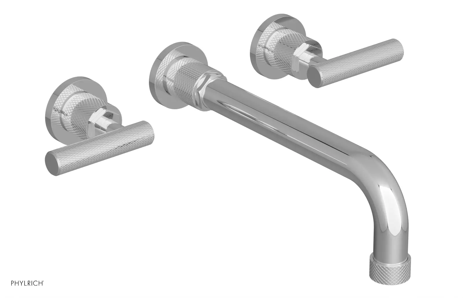 polished chrome bathroom faucet