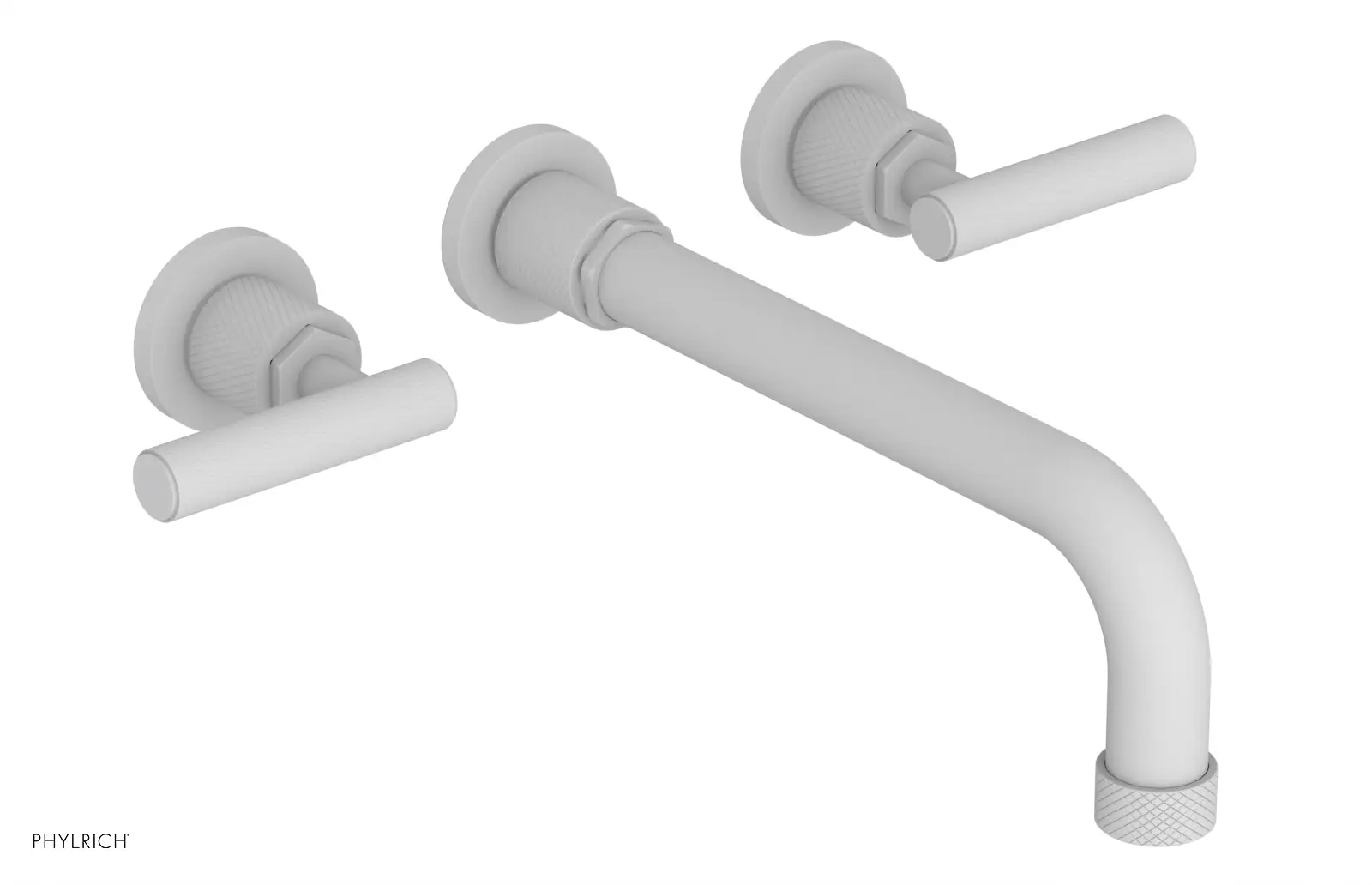 Phylrich Dustrie Knurled 10" Spout Wall Tub Set with Lever Handles by Phylrich