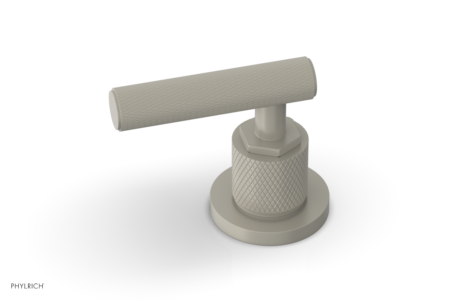 Phylrich Dustrie Knurled Volume Control/Diverter Trim with Lever Handle