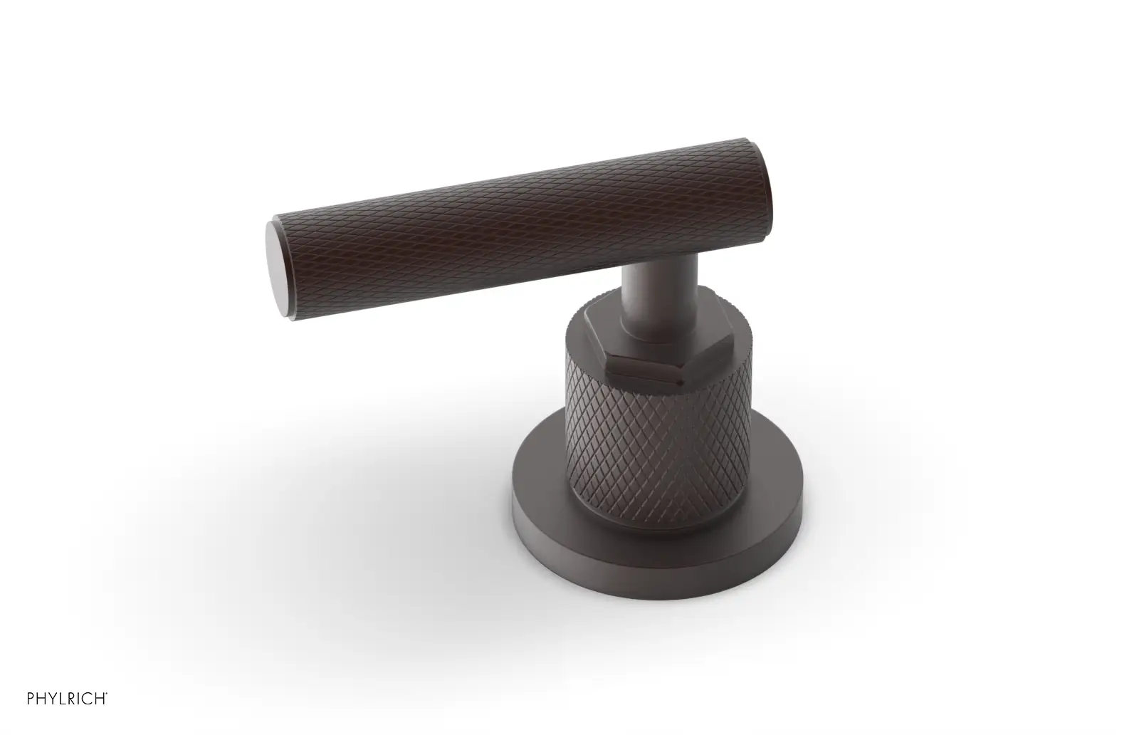 Phylrich Dustrie Knurled Volume Control/Diverter Trim with Lever Handle by Phylrich