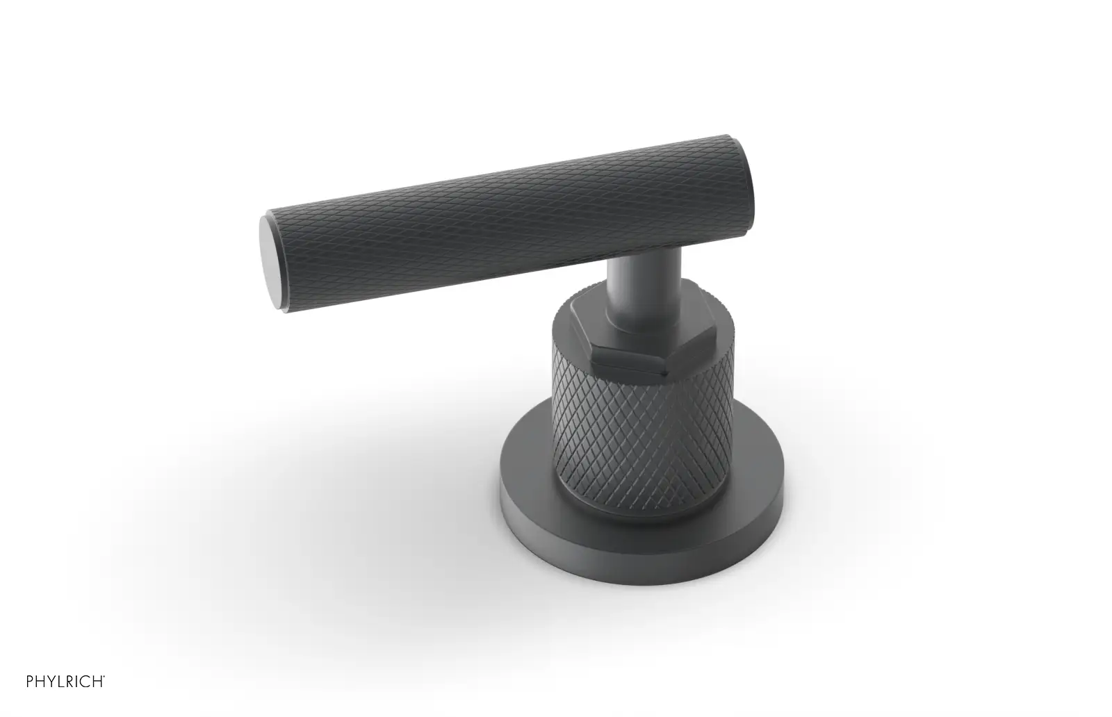 Phylrich Dustrie Knurled Volume Control/Diverter Trim with Lever Handle by Phylrich