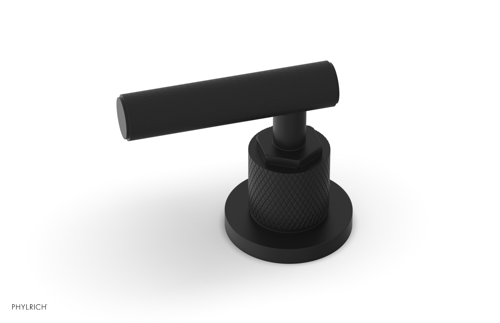 Phylrich Dustrie Knurled Volume Control/Diverter Trim with Lever Handle