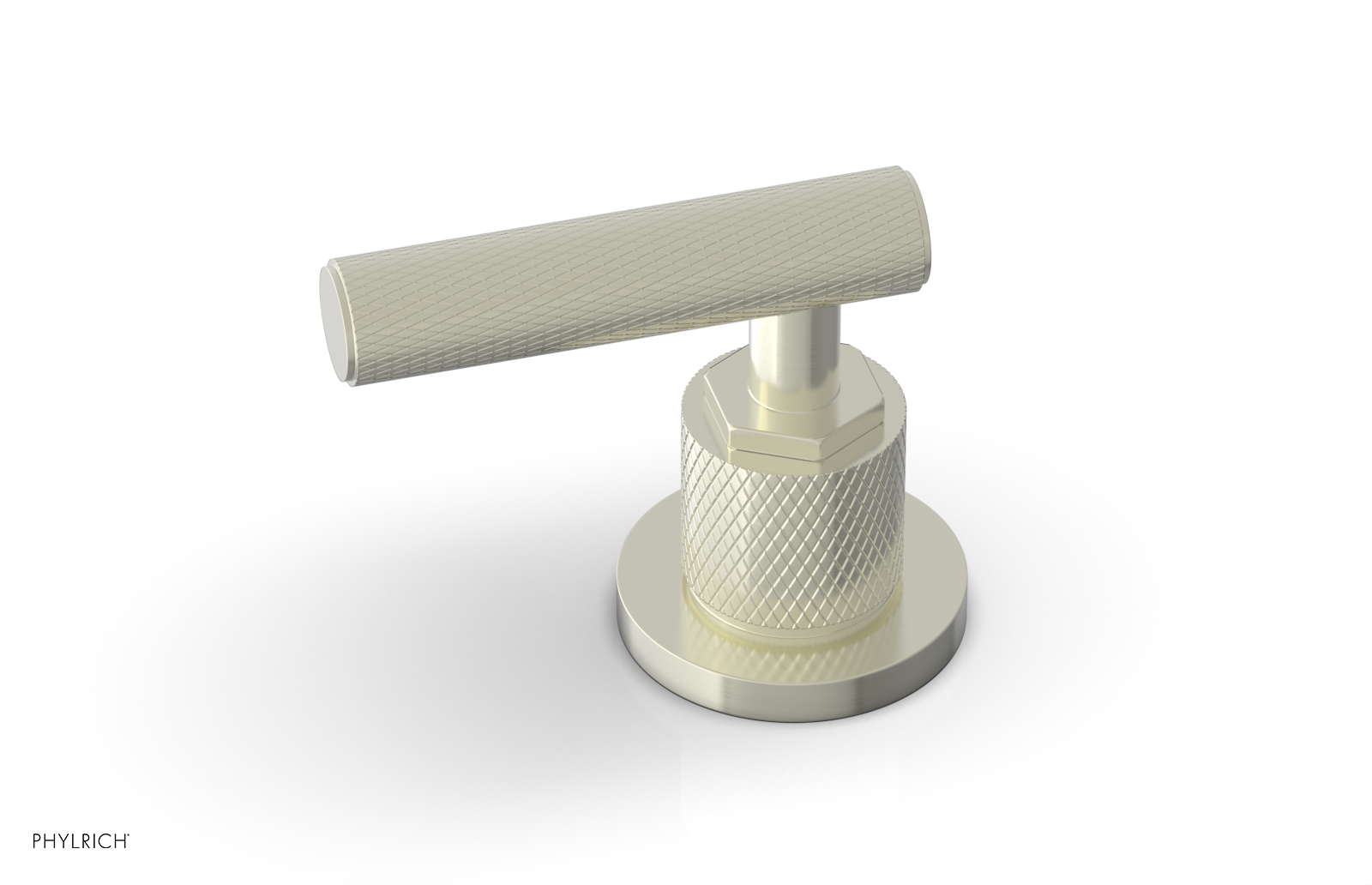 Phylrich Dustrie Knurled Volume Control/Diverter Trim with Lever Handle