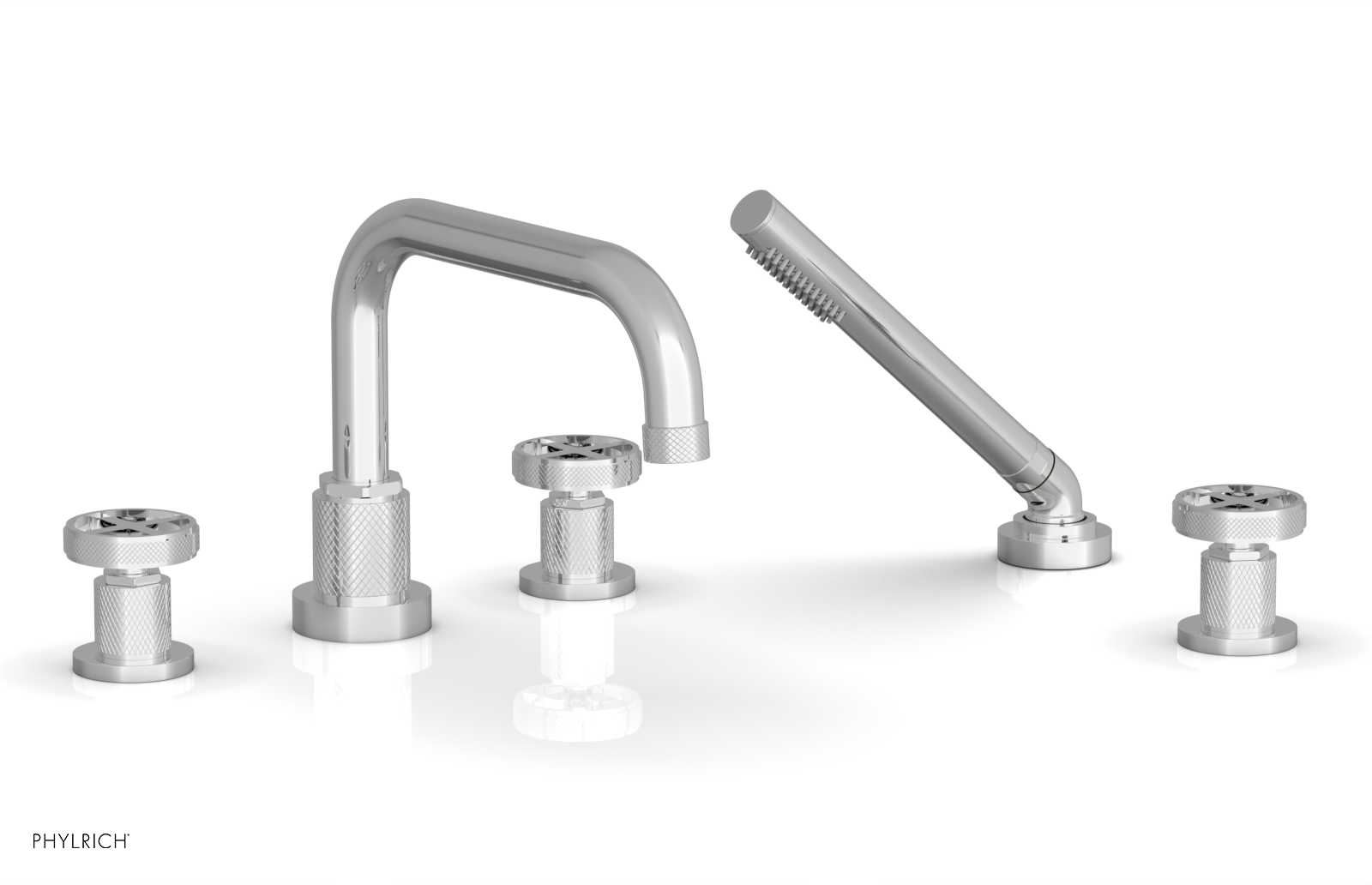 polished chrome bathroom faucet