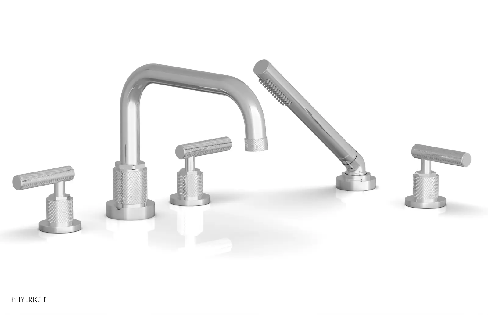 polished chrome bathroom faucet