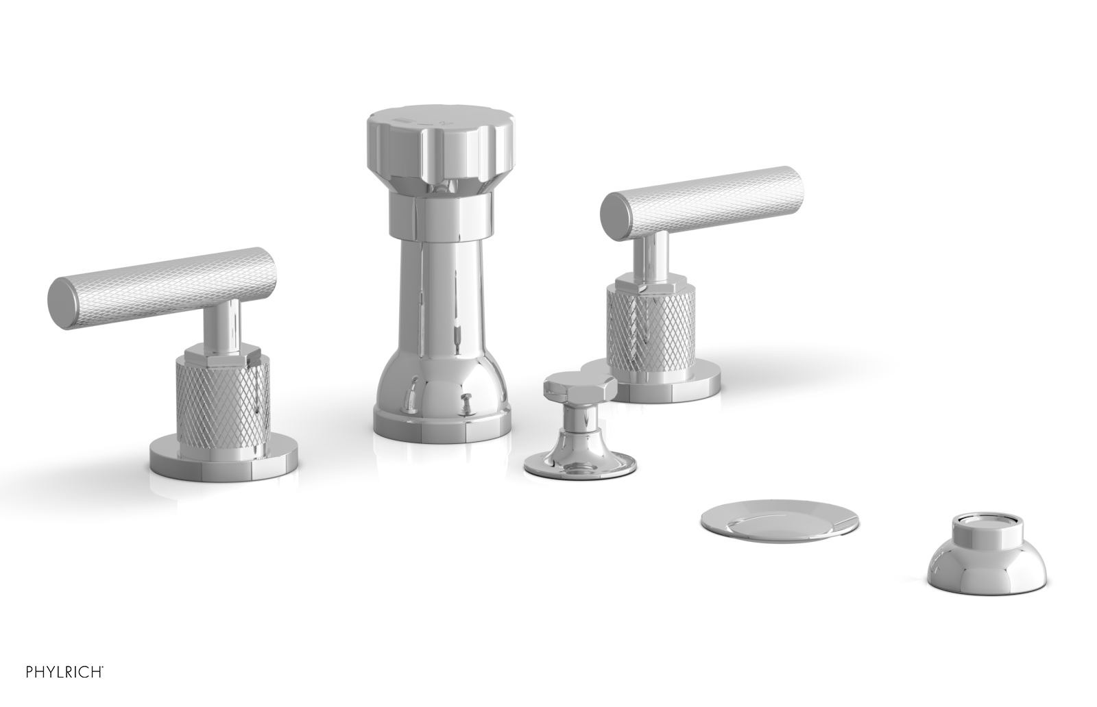 polished chrome bidet set