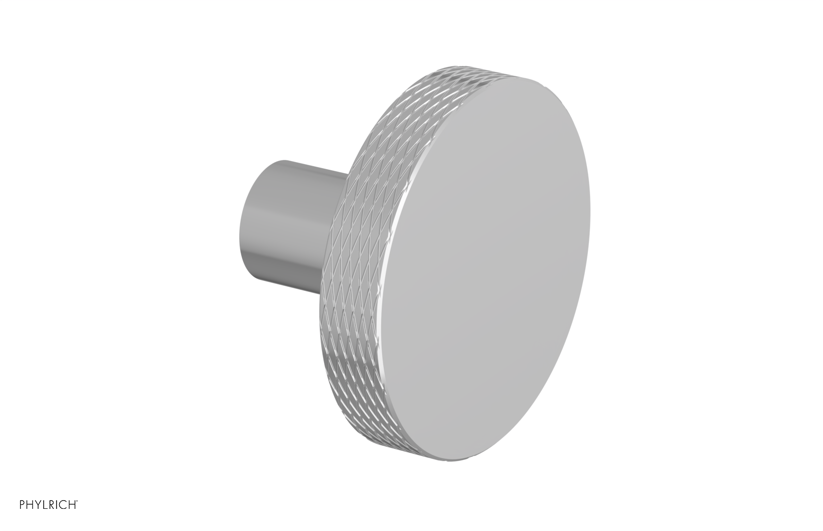 polished chrome cabinet knob