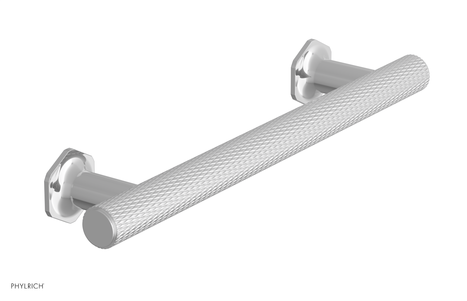 polished chrome cabinet pull