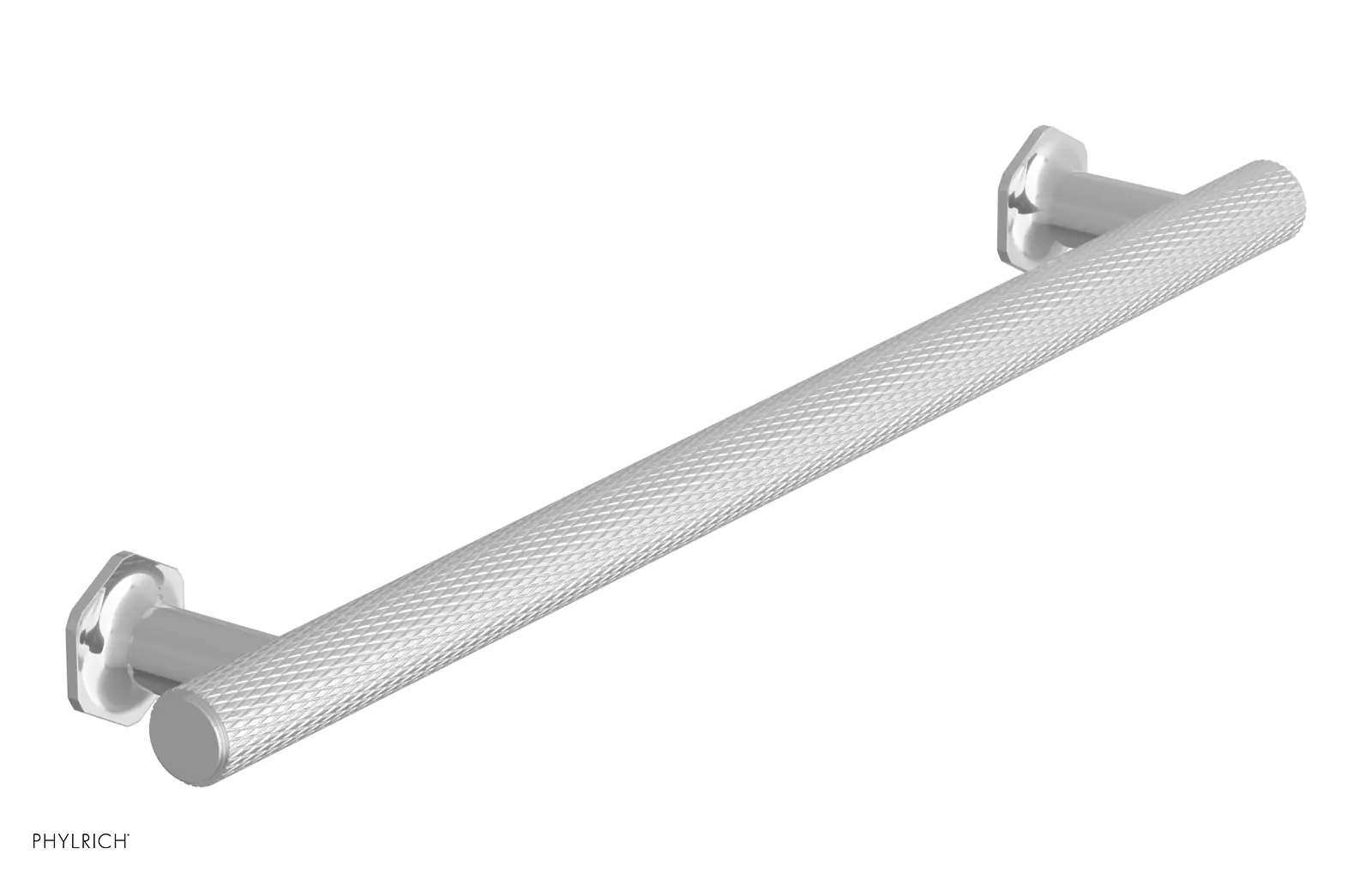 polished chrome cabinet pull