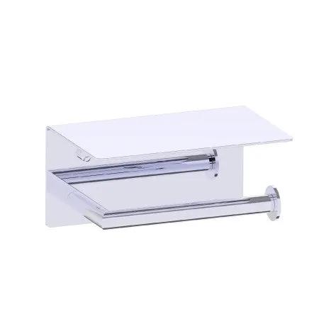 polished chrome tissue holder