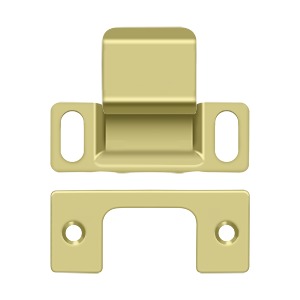 Deltana Strike Plate, Dust Cup, Adjustable, 2-3/4" x 1-1/4"