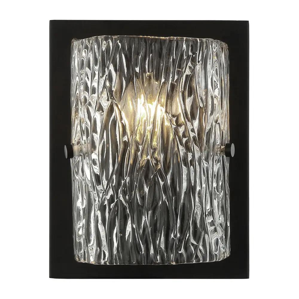 black wall mount light