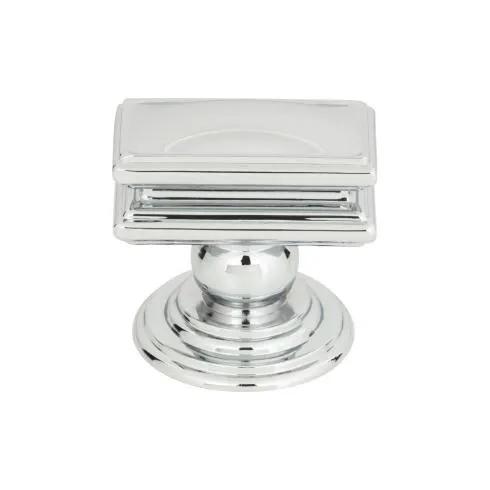 polished chrome knob