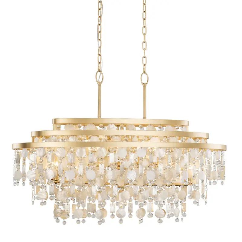french gold pendant light