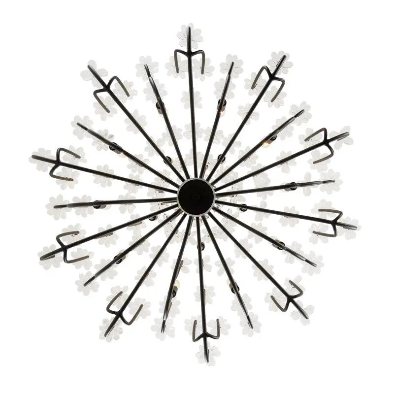 matte black chandelier