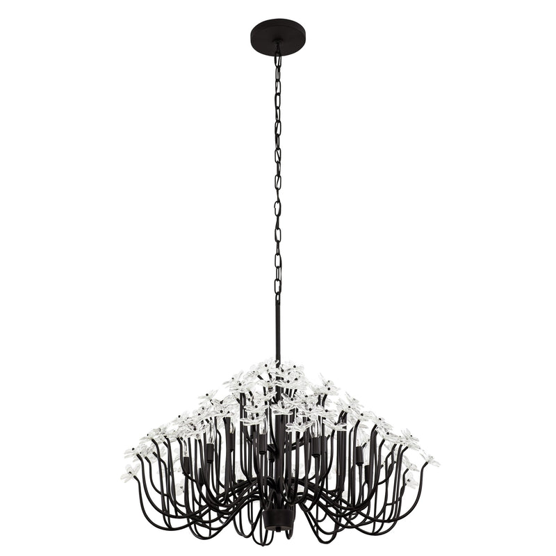 matte black chandelier