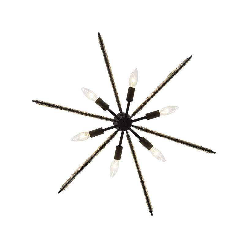 matte black/sulihiya chandelier