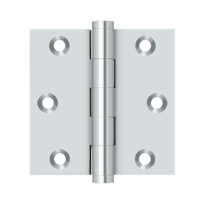 polished chrome hinges