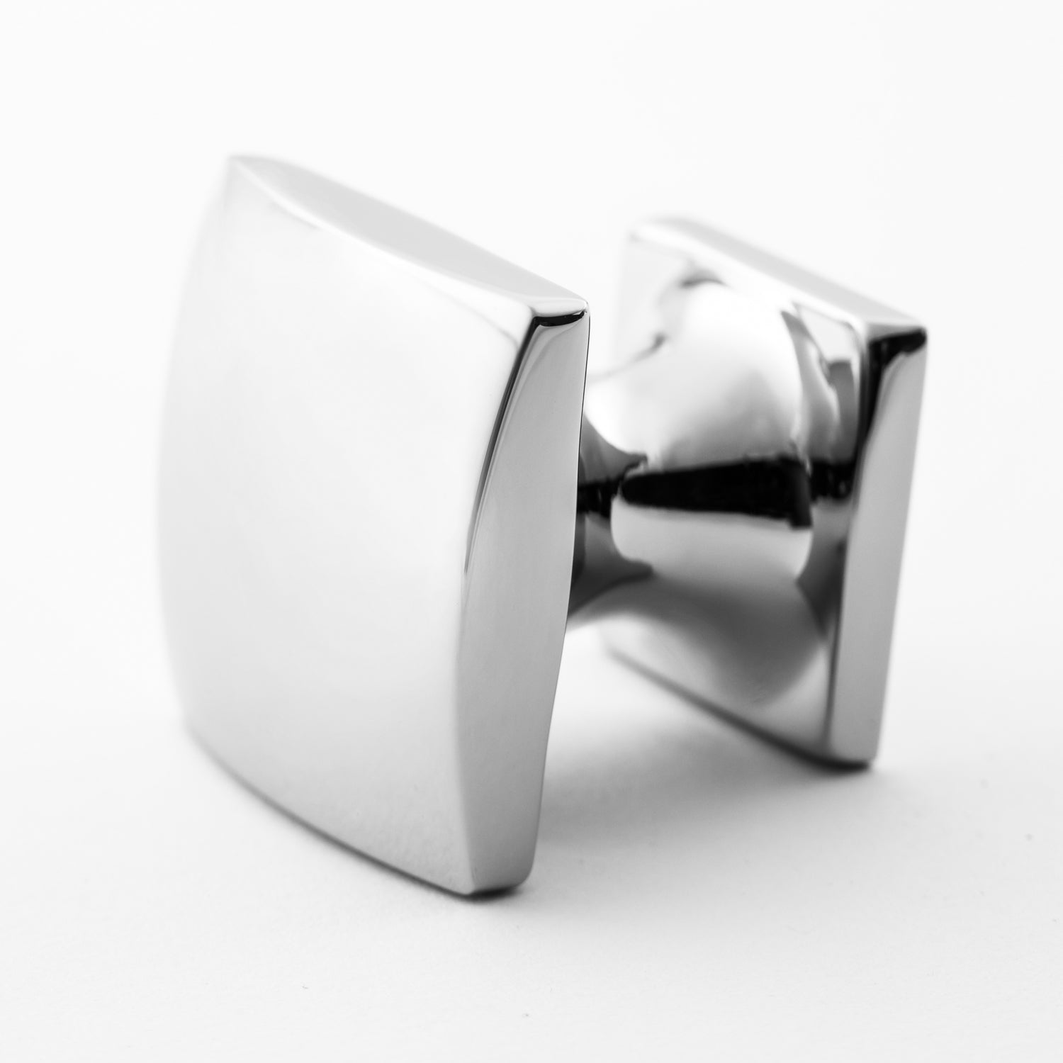 polished chrome knob