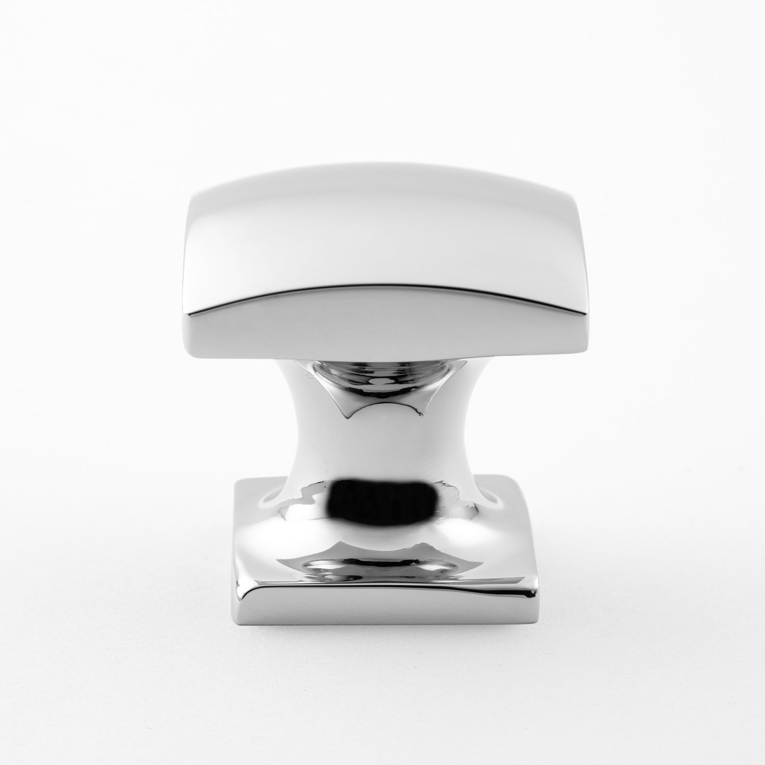 polished chrome knob