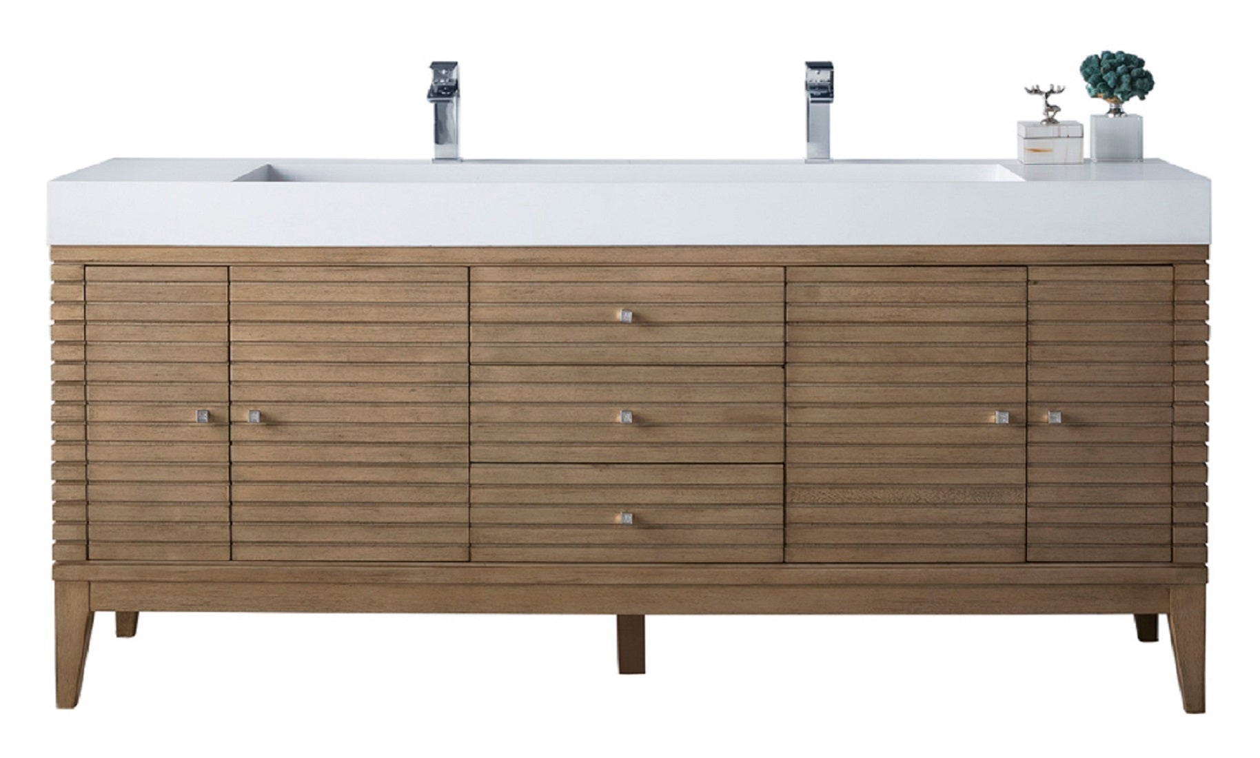 James Martin Vanities Linear 72" Double Vanity