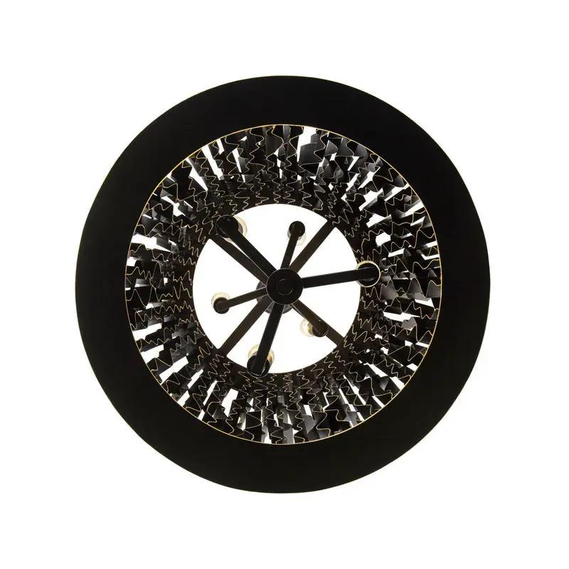 matte black/french gold pendant light