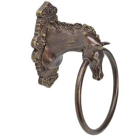 antique brass towel ring