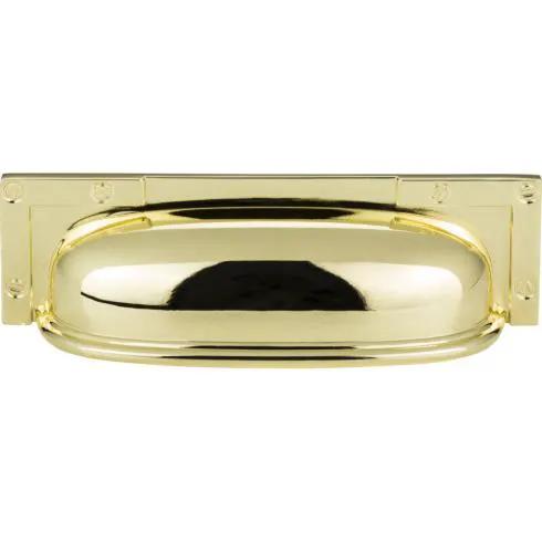 Atlas Campaign L-Bracket Cup Pull 3 3/4 Inch (c-c) by Atlas