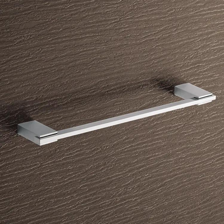 polished chrome towel bar