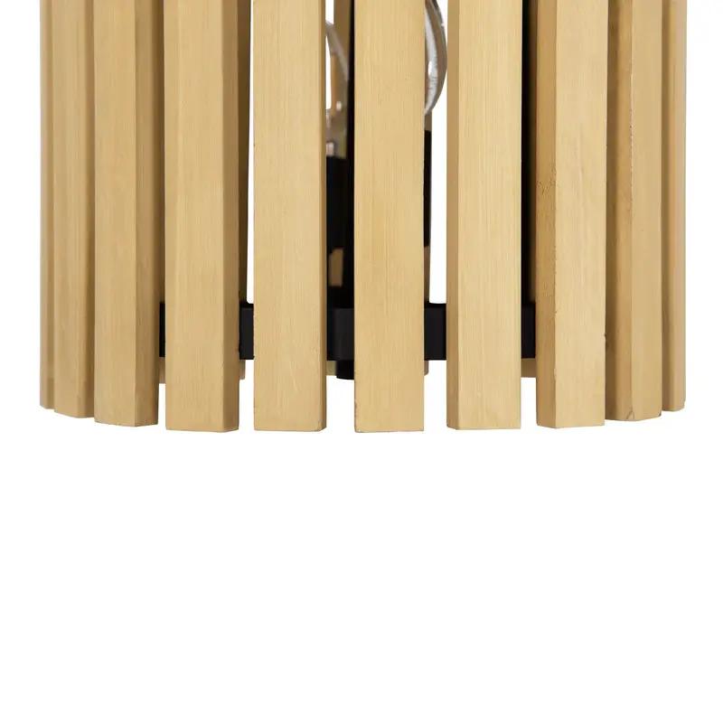 matte black/honey blonde pendant light