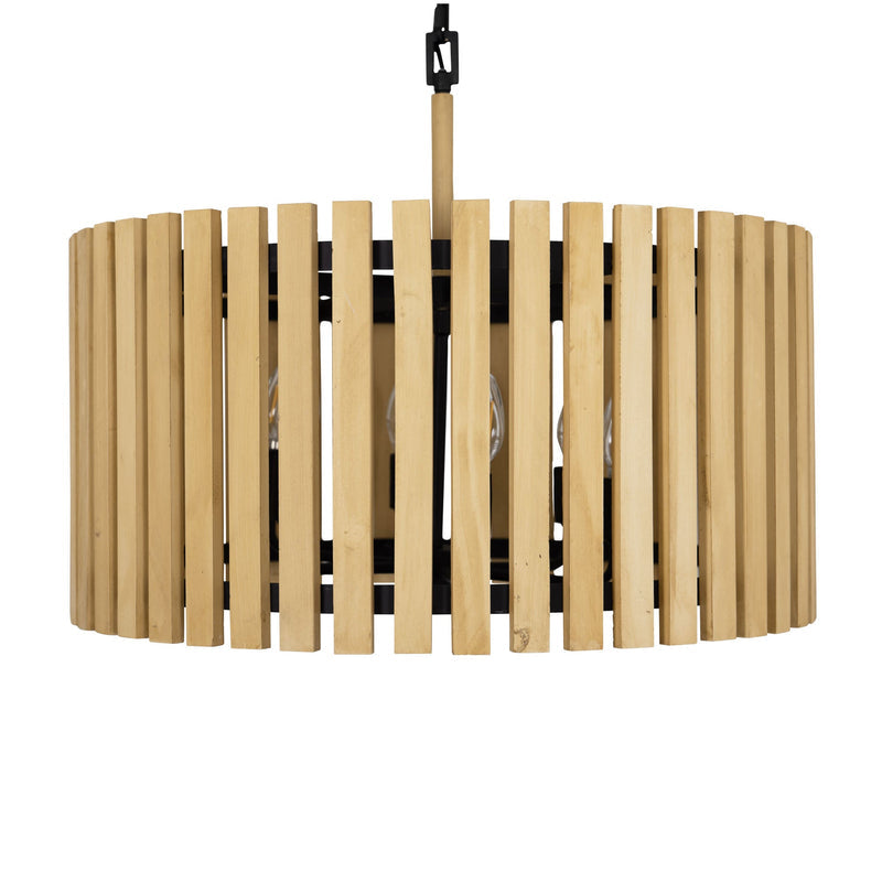 matte black/honey blonde pendant light