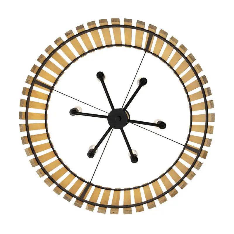 matte black/honey blonde pendant light