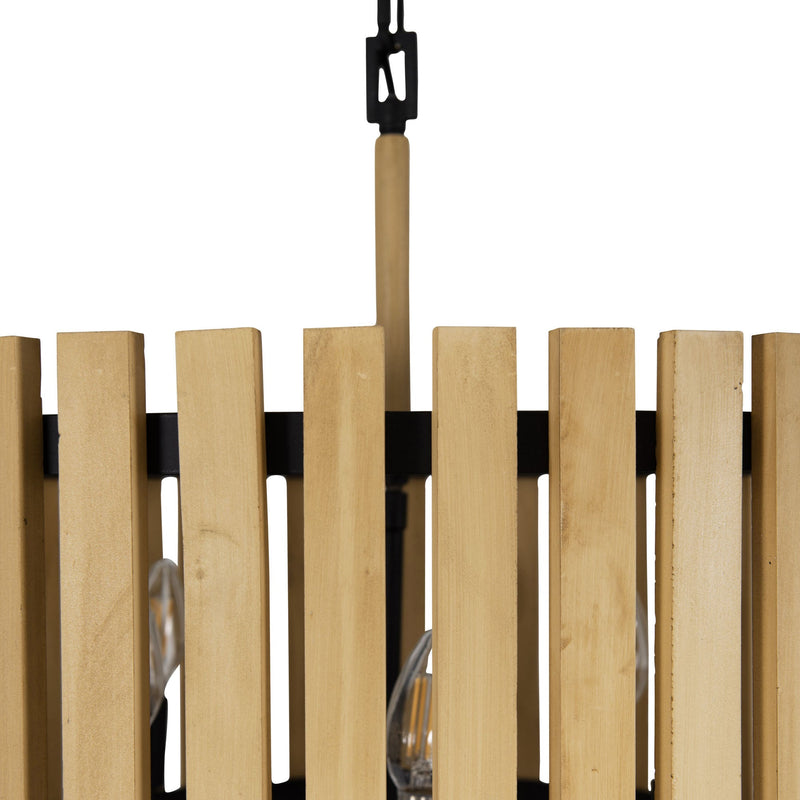 matte black/honey blonde pendant light