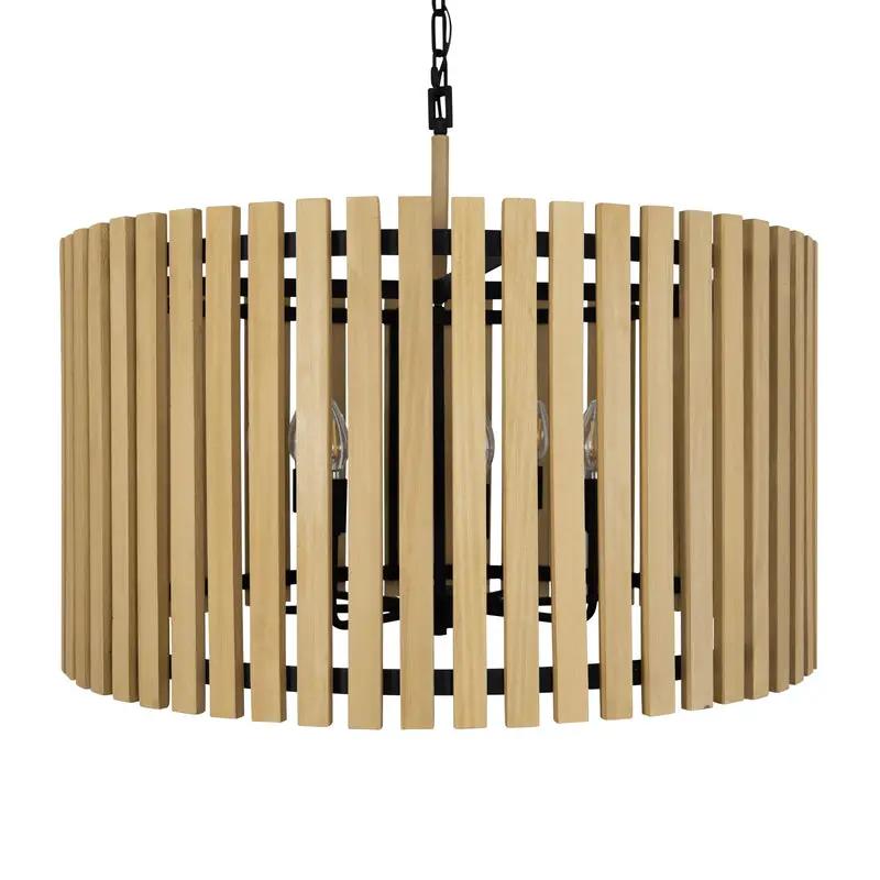 matte black/honey blonde pendant light