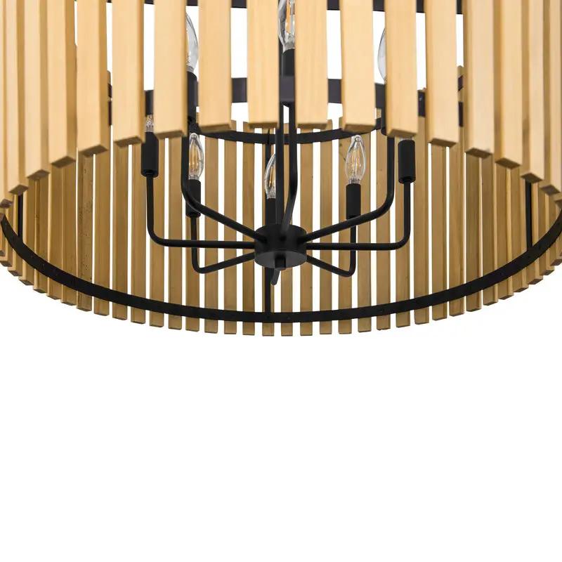 matte black/honey blonde pendant light