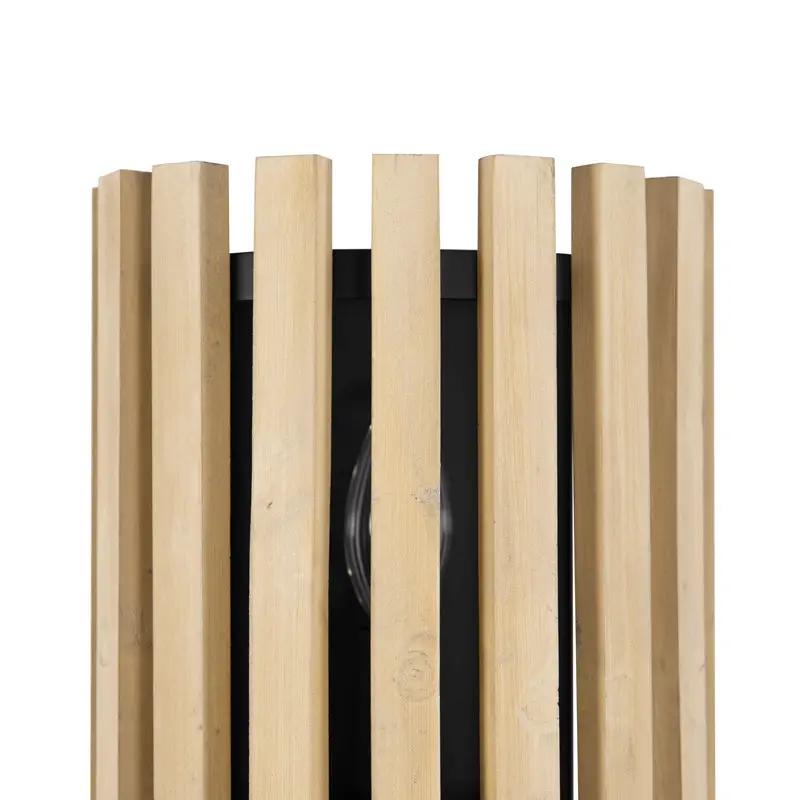 matte black/honey blonde wall mount light