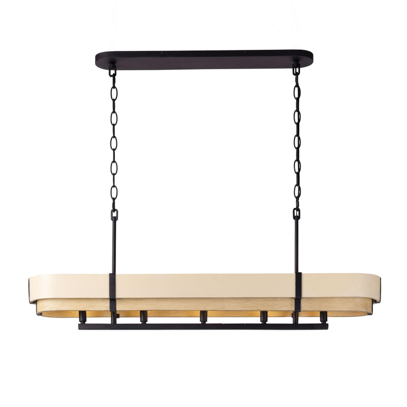 matte black/honey/medium oak pendant light
