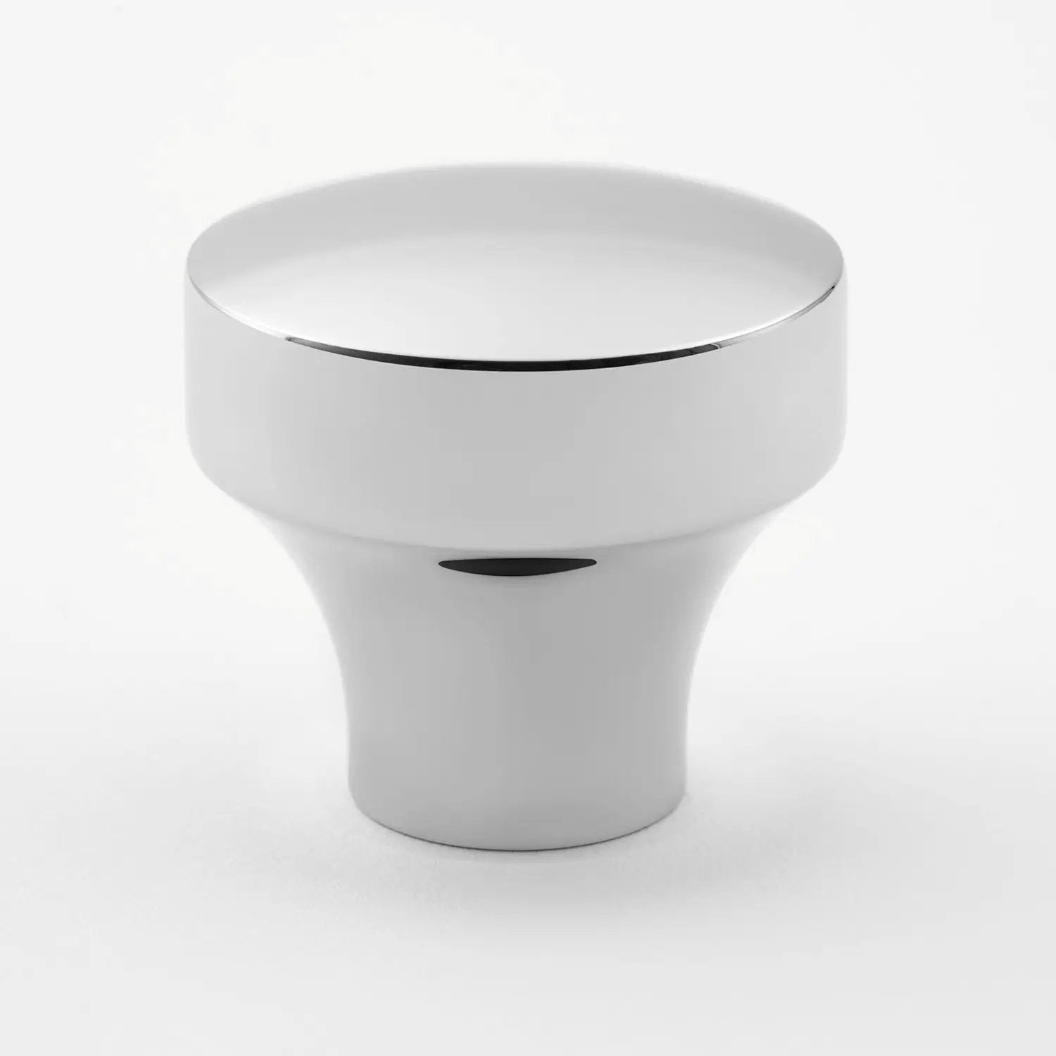 polished chrome knob