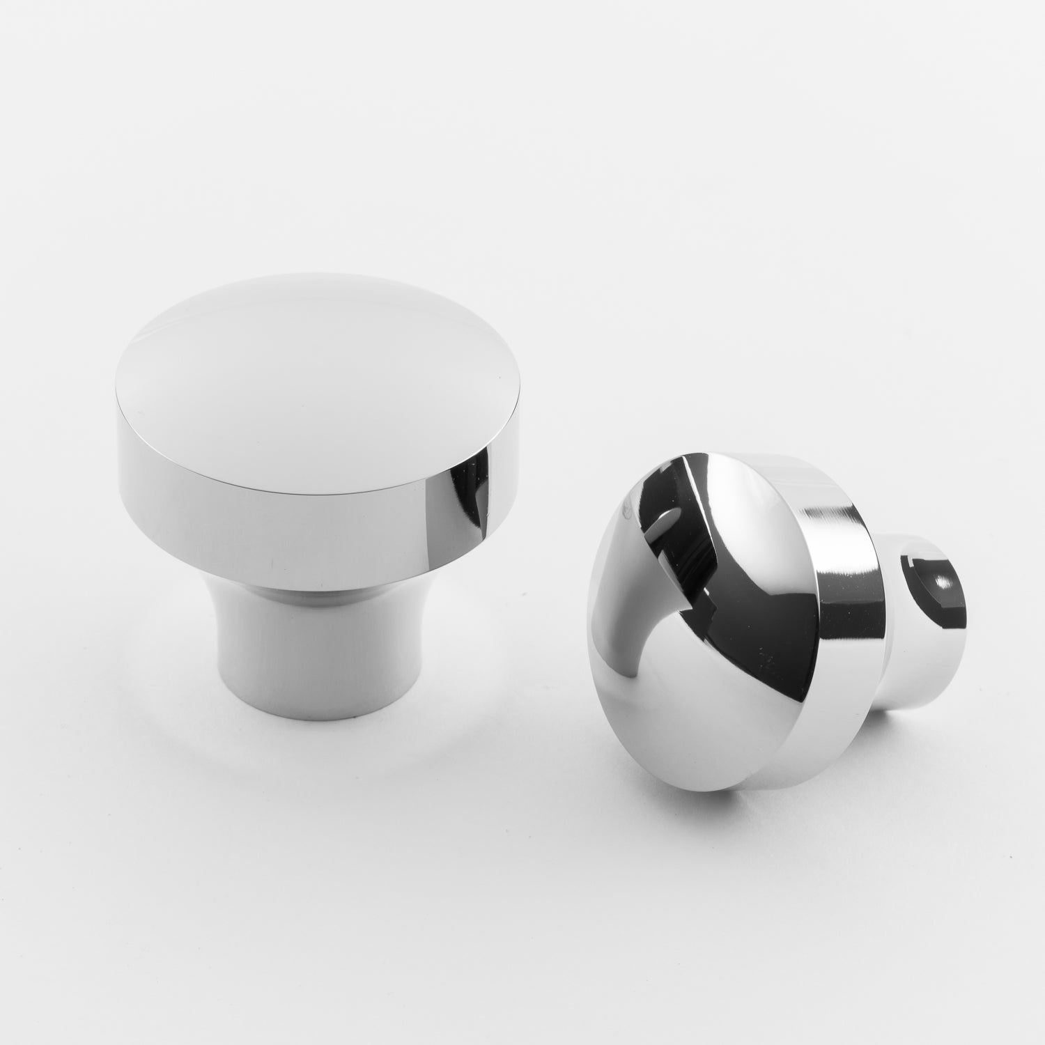 polished chrome knob