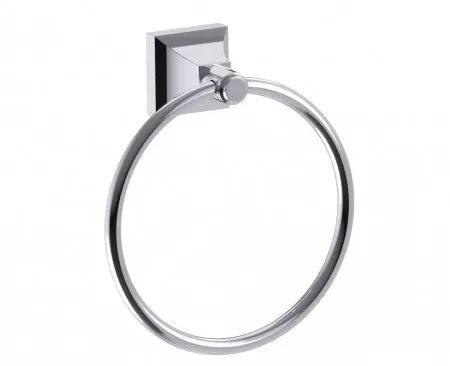 polished chrome towel ring