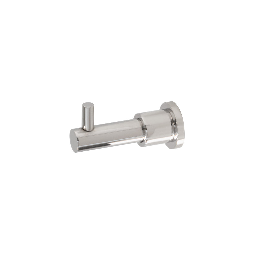 polished stainless steel robe hook