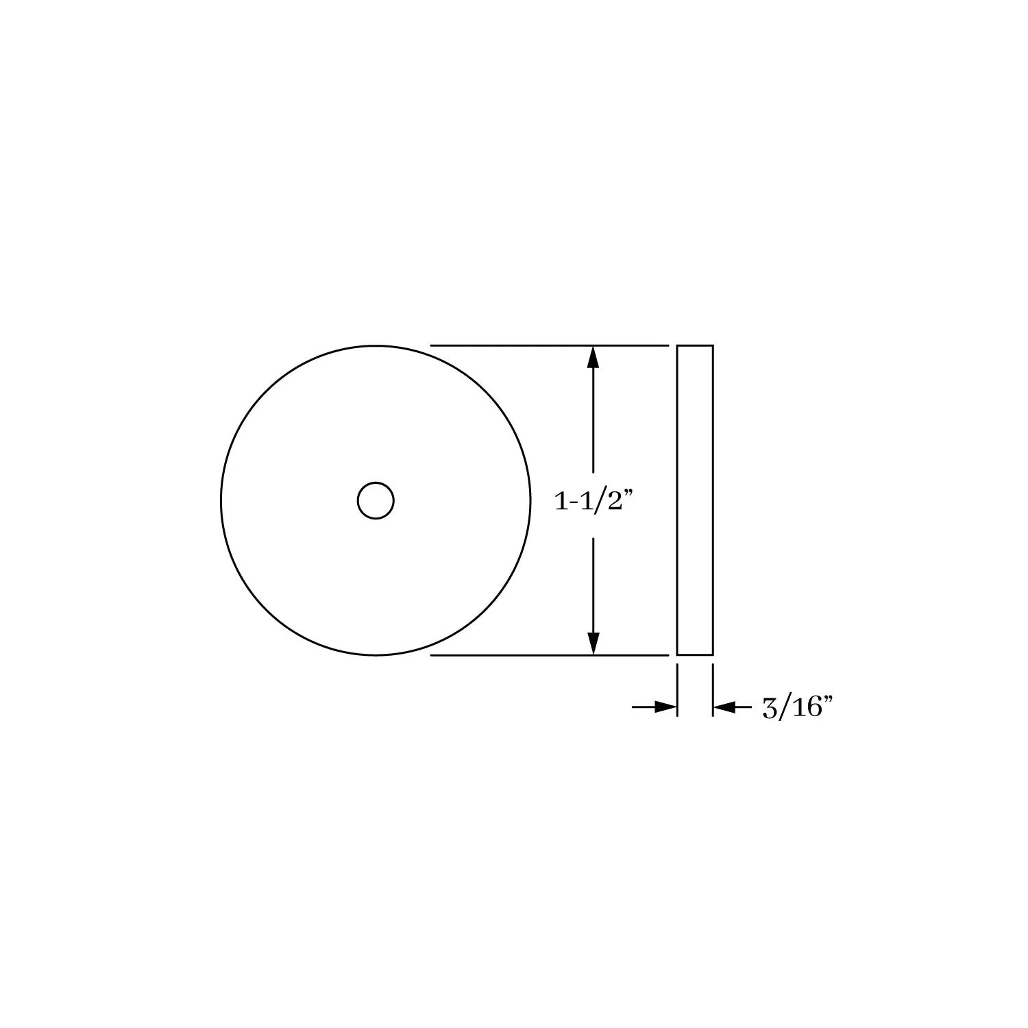 backplate dimension