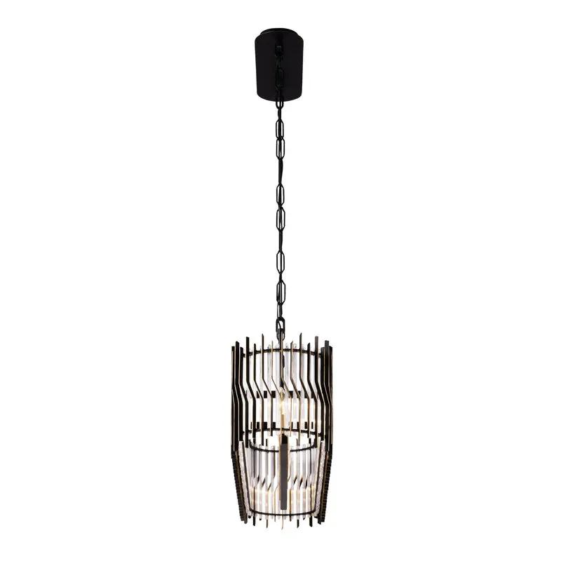 matte black/french gold chandelier
