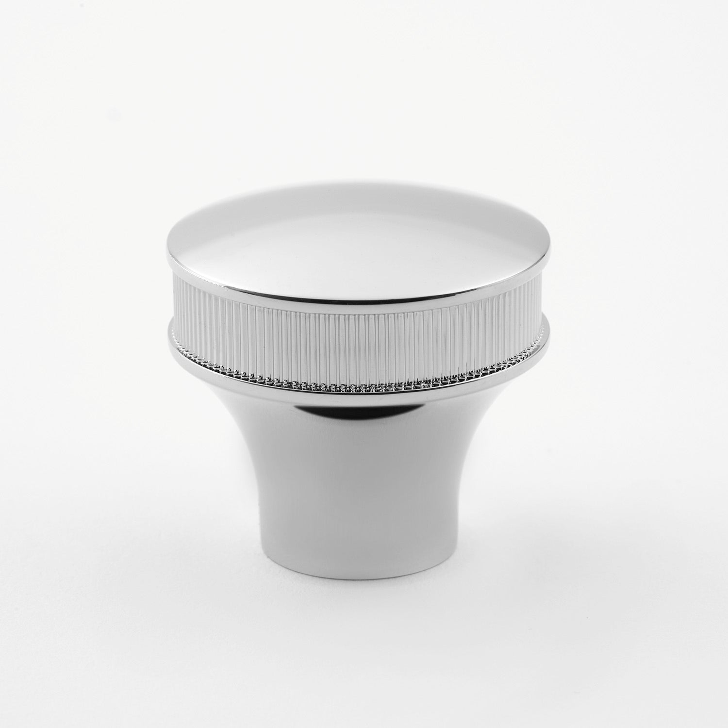 polished chrome knob