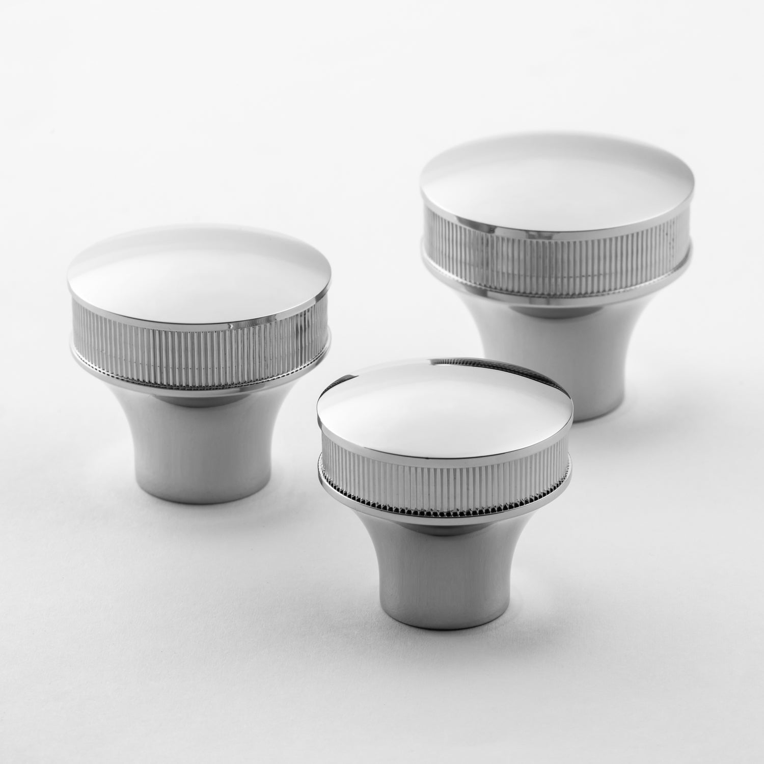 polished chrome knob